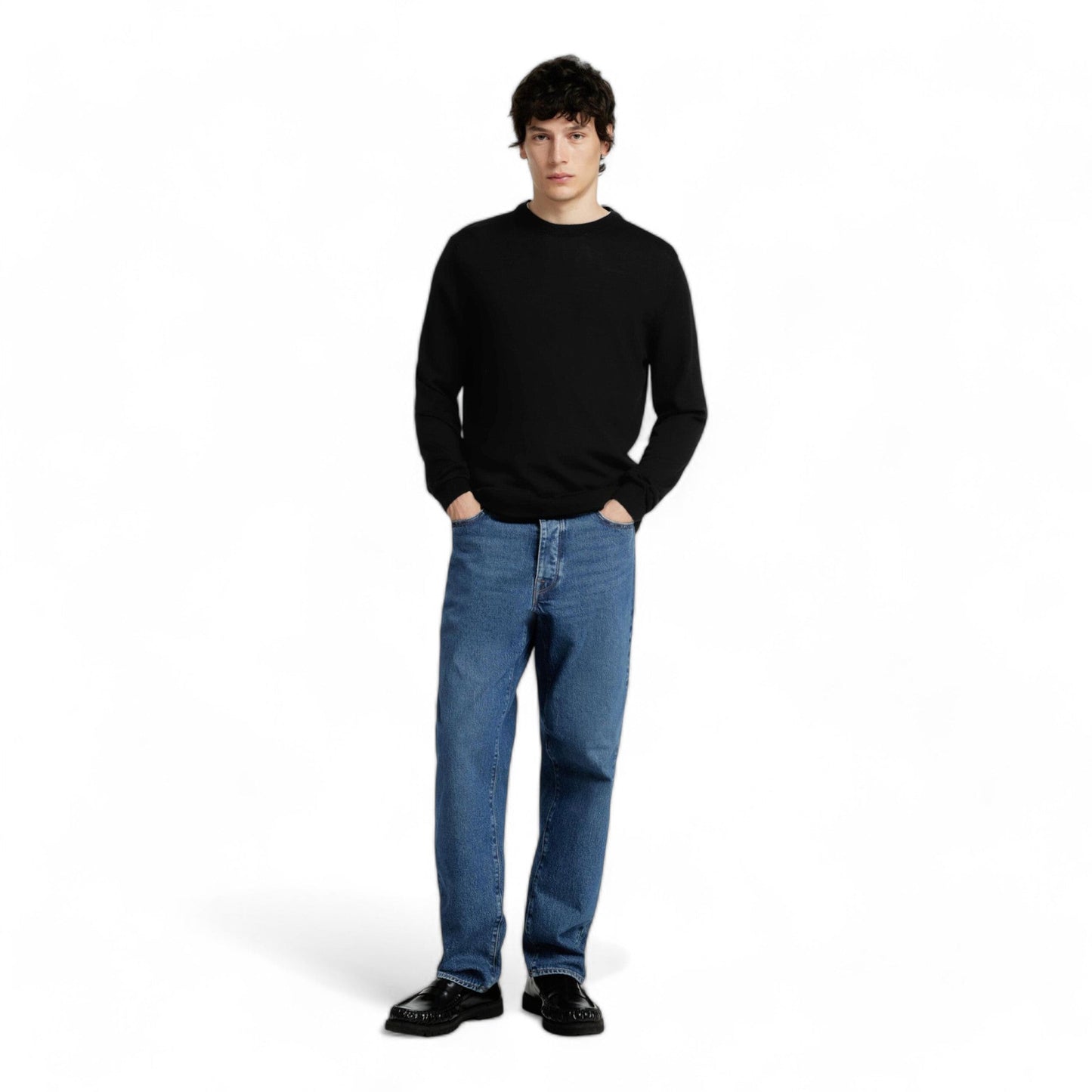 SELECTED HOMME SLHTRAY LS KNIT MERINO CREW NECK NOOS - Maglieria di Selected Homme | Francis Concept