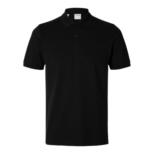 Selected Homme Slim Atlas SS Polo - Black - Polo di Selected Homme | Francis Concept