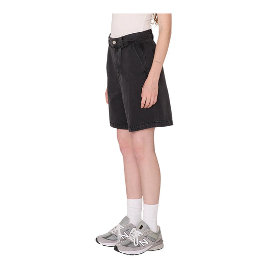 Shorts Donna Obey Shift Panel Short - Digital Black - Jeans di Obey | Francis Concept
