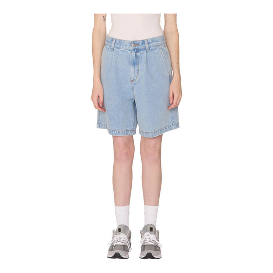 Shorts Obey Eli II Denim Pleated Short - Cirrus - Jeans di Obey | Francis Concept