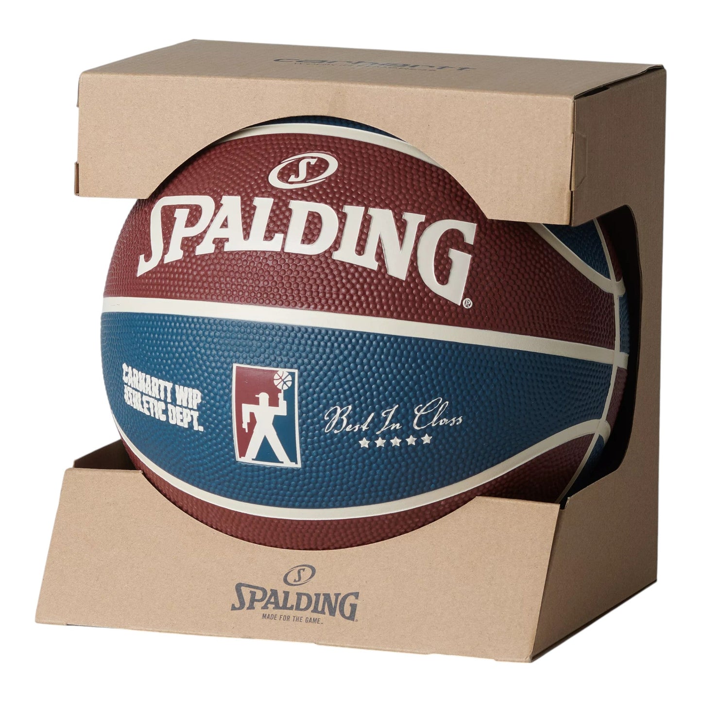 Spalding for Carhartt WIP Basketball Rubber Mulberry, Dusky Blue / Naturel - Gadgets di Carhartt Wip | Francis Concept