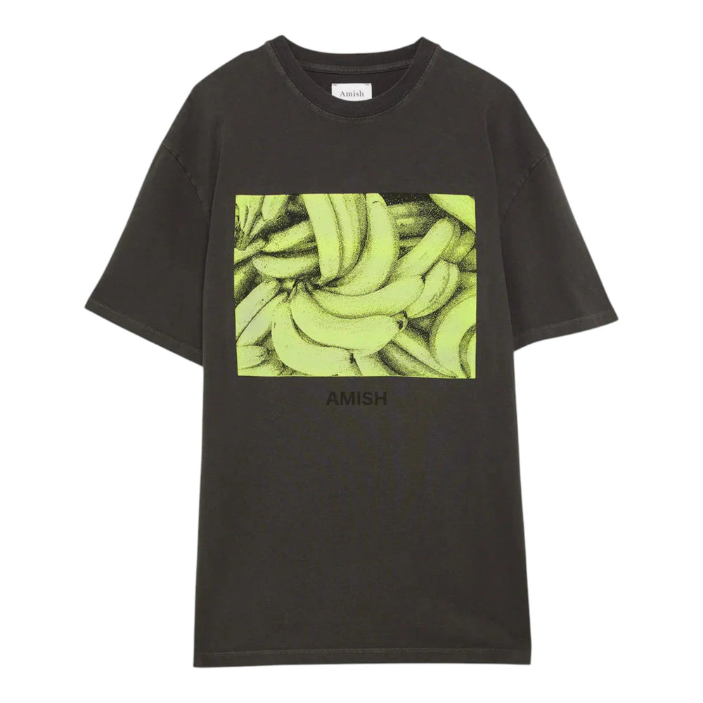T-Shirt Amish Banana Pigment - Washed Black - T-Shirt di Amish | Francis Concept
