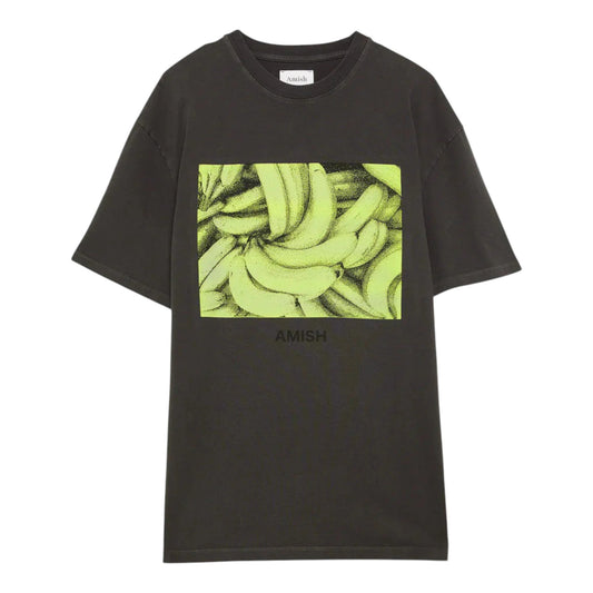T-Shirt Amish Banana Pigment - Washed Black - T-Shirt di Amish | Francis Concept