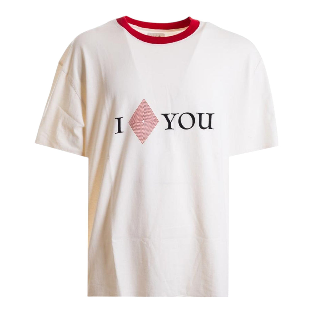 T-Shirt Amish Bicolor I Love You - Off White - T-Shirt di Amish | Francis Concept
