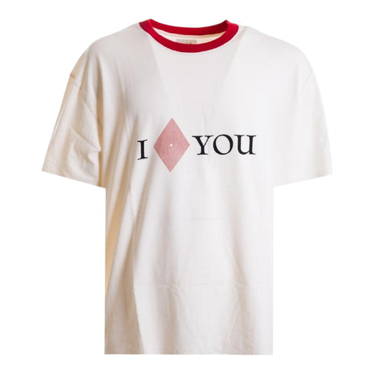 T-Shirt Amish Bicolor I Love You - Off White - T-Shirt di Amish | Francis Concept