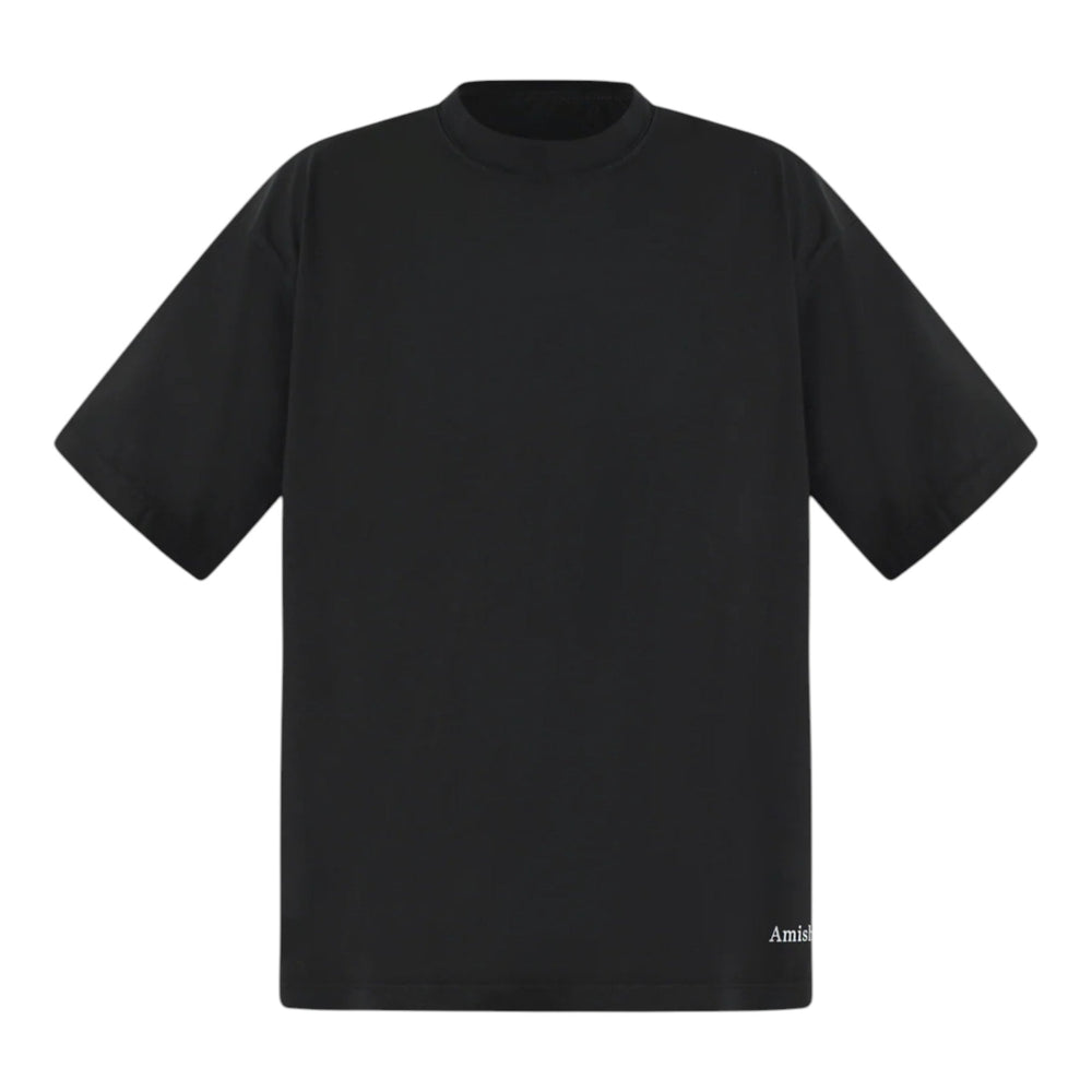 T-Shirt Amish Jersey Micro Logo Dyed - Washed Black - T-Shirt di Amish | Francis Concept