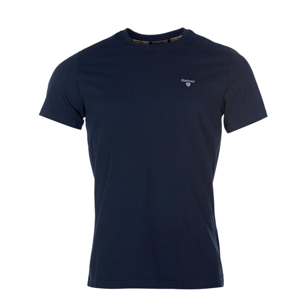 T-Shirt Barbour Tartan Sports Tee - Navy - T-Shirt di Barbour | Francis Concept