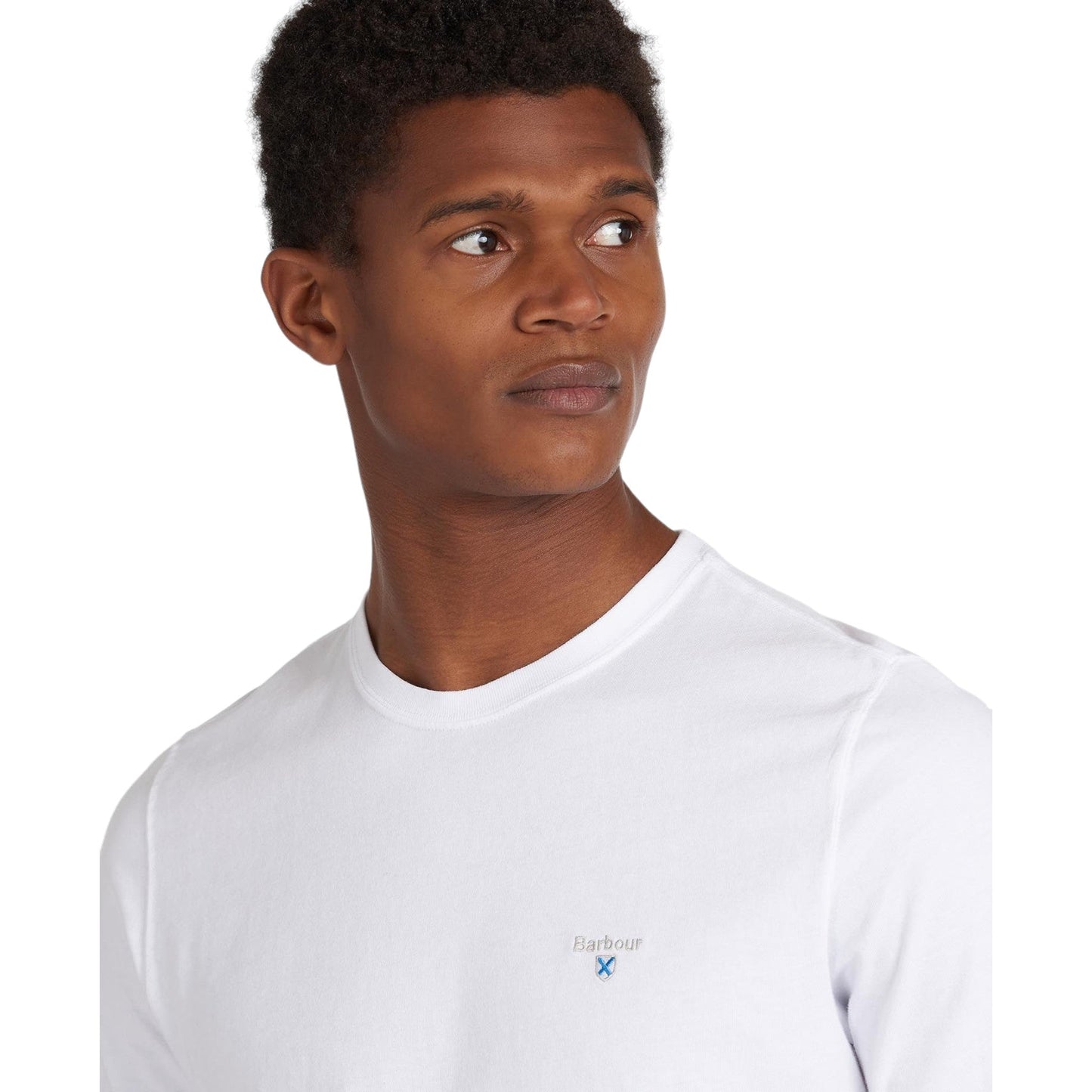 T-Shirt Barbour Tartan Sports Tee - White - T-Shirt di Barbour | Francis Concept