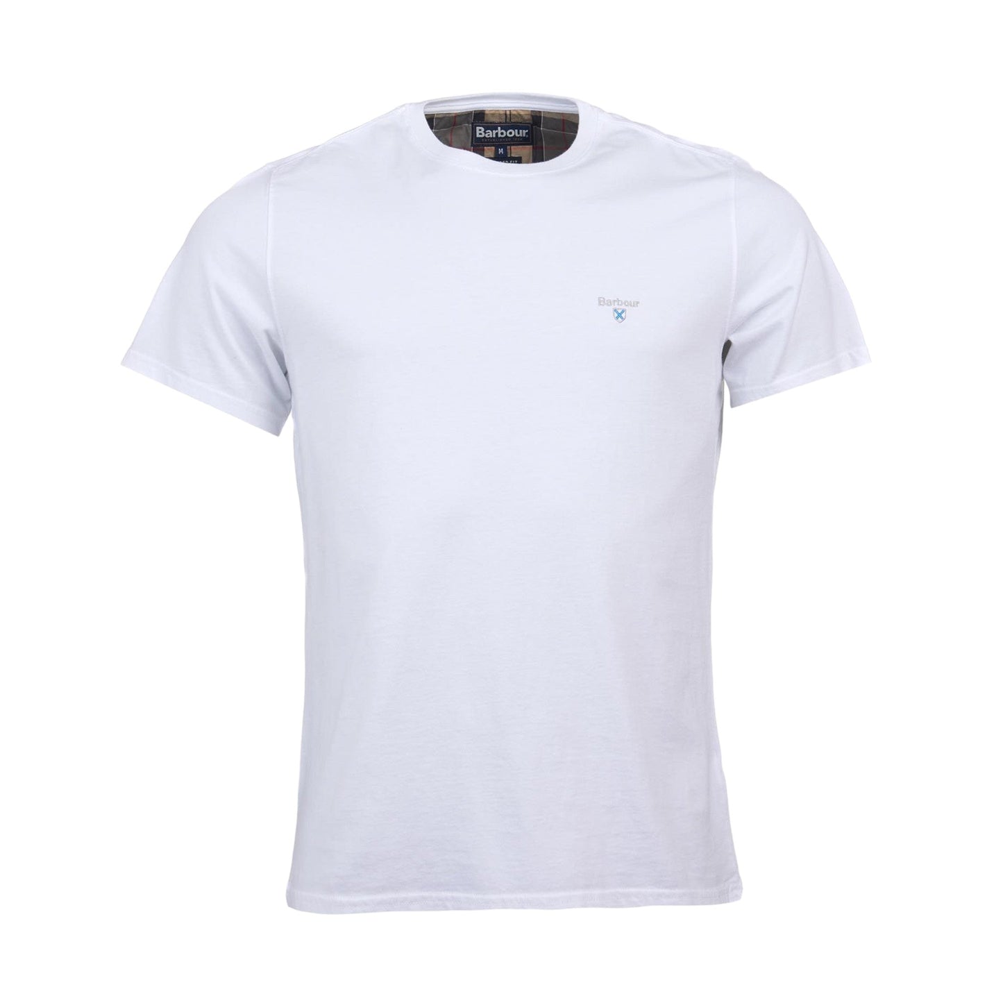 T-Shirt Barbour Tartan Sports Tee - White - T-Shirt di Barbour | Francis Concept