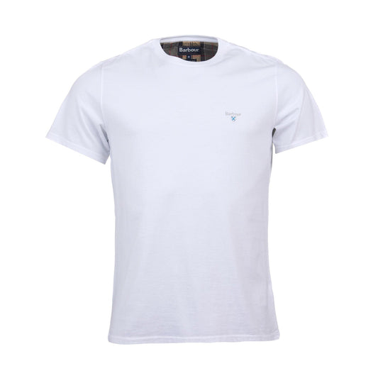 T-Shirt Barbour Tartan Sports Tee - White - T-Shirt di Barbour | Francis Concept