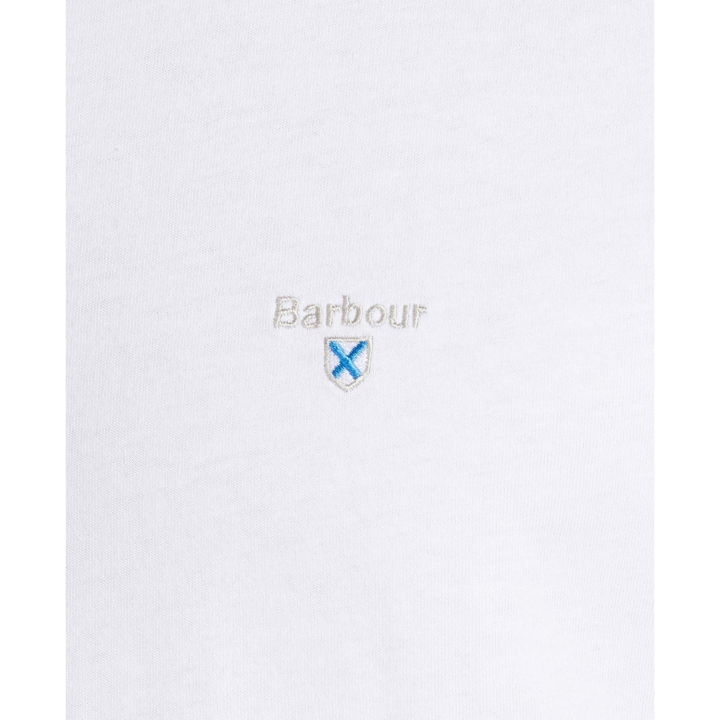 T-Shirt Barbour Tartan Sports Tee - White - T-Shirt di Barbour | Francis Concept
