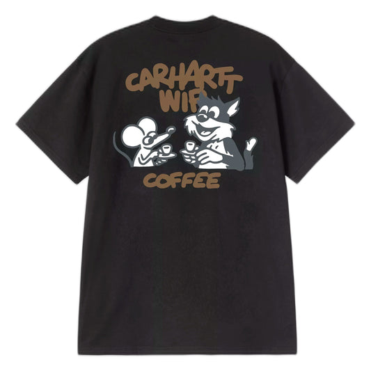 T-Shirt Carhartt Wip S/S Coffe Break T-Shirt - Black-Francis Concept