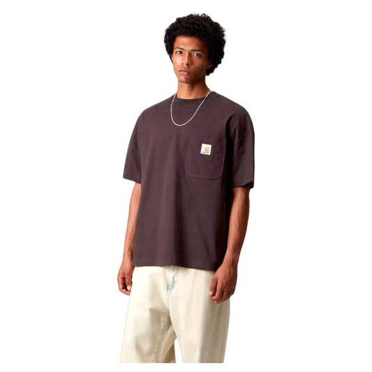 T-Shirt Carhartt Wip S/S Work Pocket T-Shirt - Palisander - T-Shirt di Carhartt Wip | Francis Concept