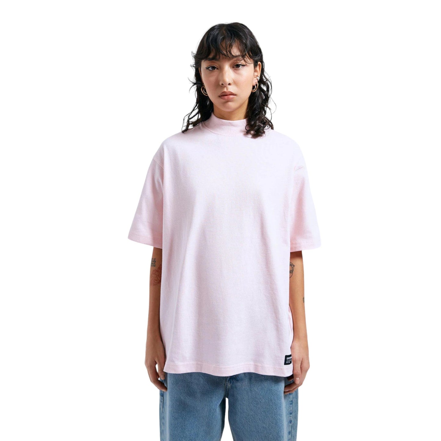 T-Shirt Donna Oversize Dr. Denim Rylie Tee - Rosa - T-Shirt di Dr.Denim | Francis Concept