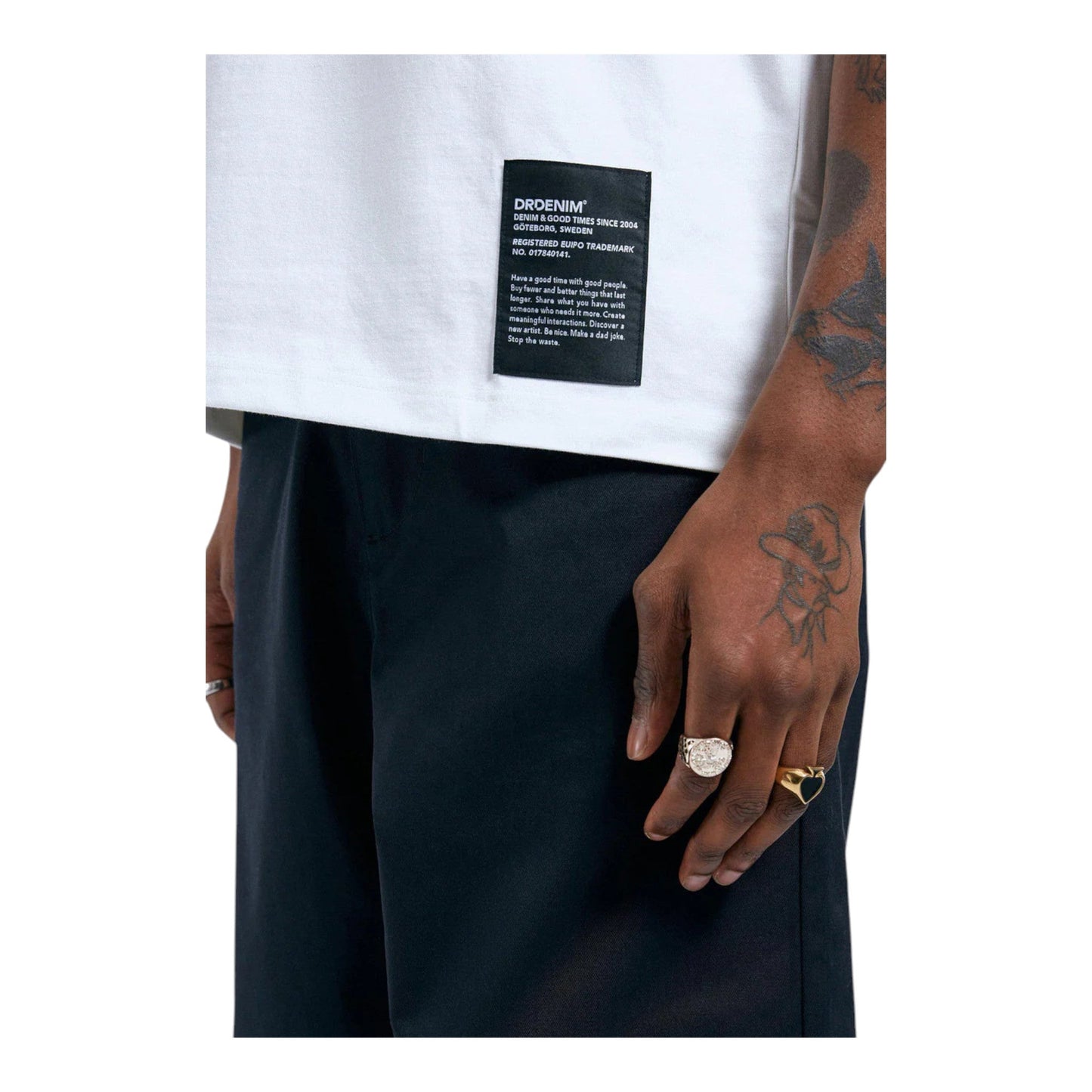 T-Shirt Dr Denim Miller Tee - Off White - T-Shirt di Dr.Denim | Francis Concept