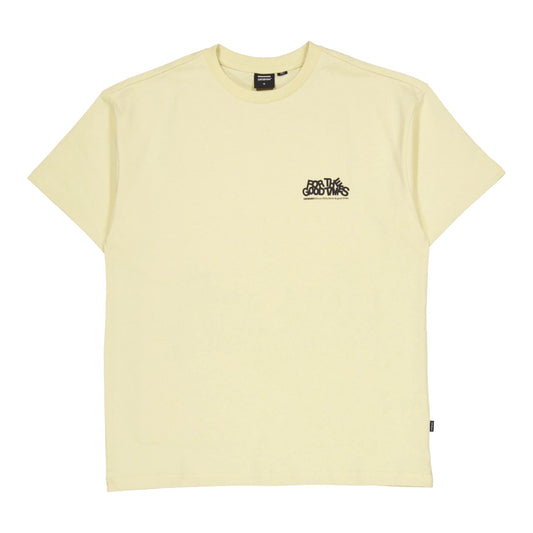 T-Shirt Dr Denim Trooper Tee - Light Yellow Flower Times - T-Shirt di Dr.Denim | Francis Concept