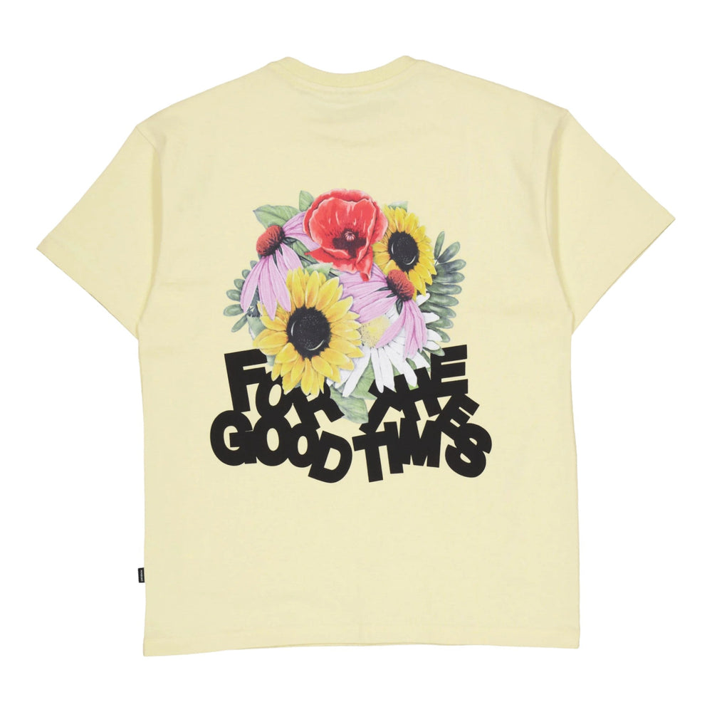 T-Shirt Dr Denim Trooper Tee - Light Yellow Flower Times - T-Shirt di Dr.Denim | Francis Concept