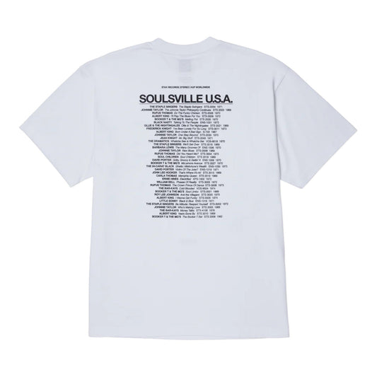 T-Shirt Huf Soulsville Usa S/S Tee - White - T-Shirt di HUF | Francis Concept