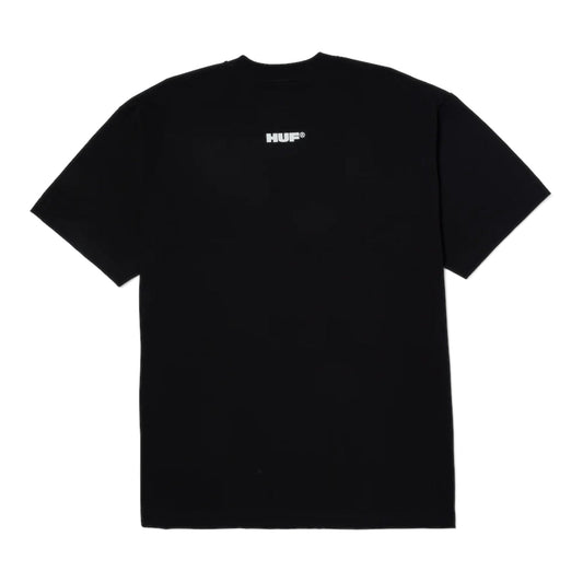 T-Shirt Huf Stax Snap S/S Tee - Black - T-Shirt di HUF | Francis Concept