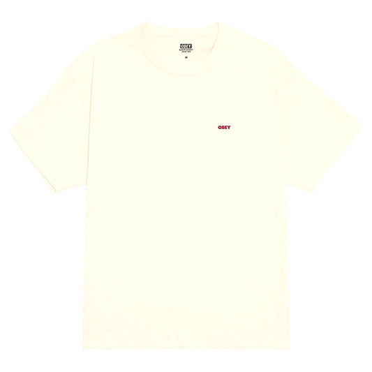 T-Shirt Obey Art Studio Flowers Tee - Cream - T-Shirt di Obey | Francis Concept