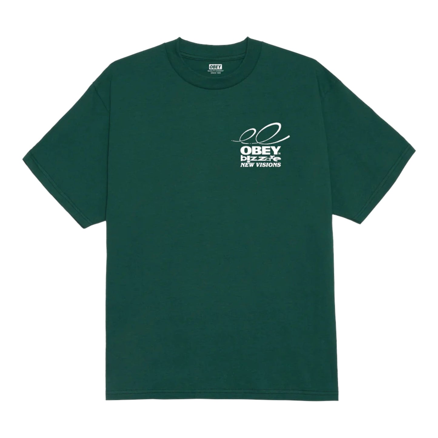 T-Shirt Obey Bizzarre New Visions Tee - Rain Forest - T-Shirt di Obey | Francis Concept