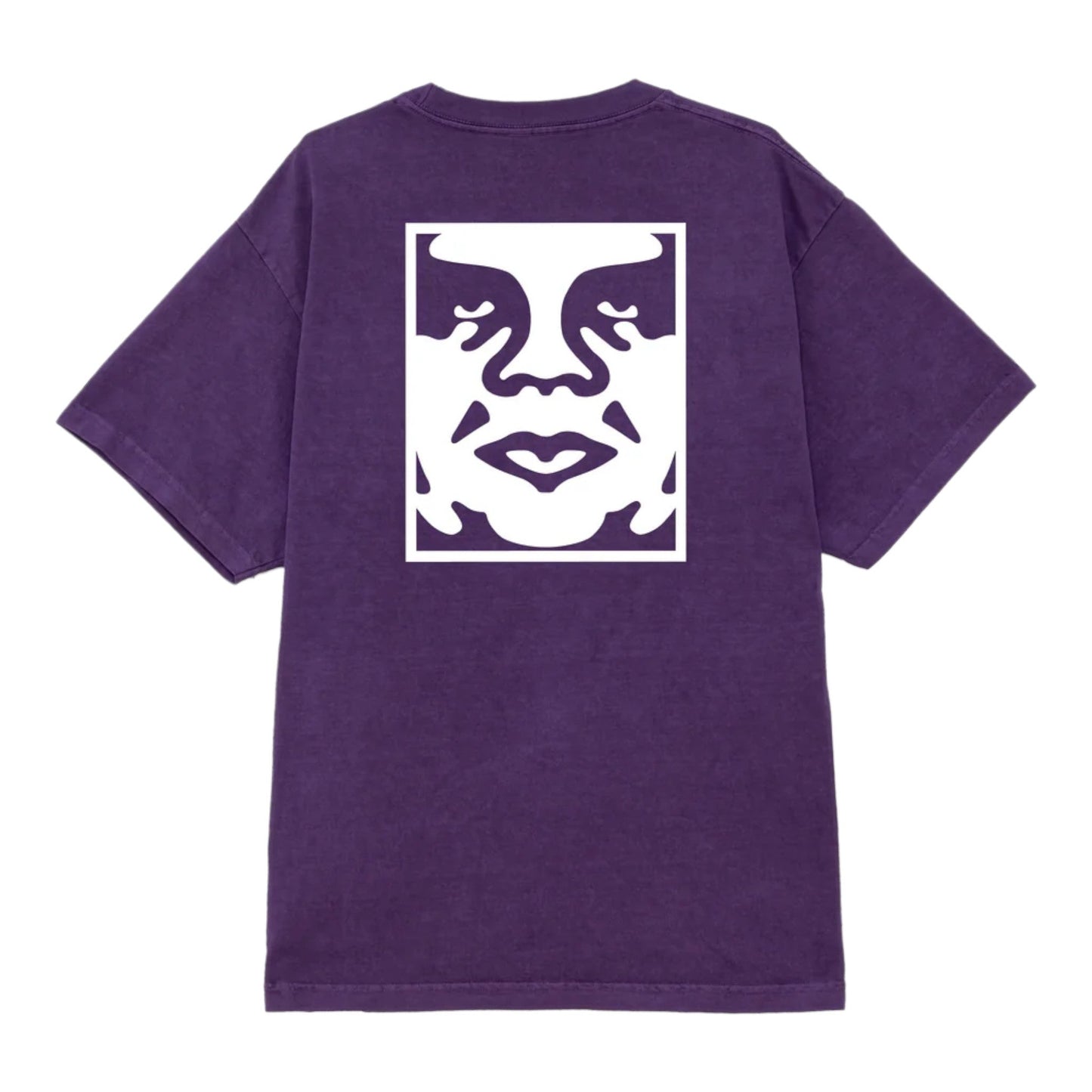 T-Shirt Obey Bold Icon Face Tee - Pigment Imperial Purple - T-Shirt di Obey | Francis Concept