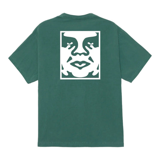 T-Shirt Obey Icon Face Tee - Pigment Rain Forest - T-Shirt di Francis Concept | Francis Concept