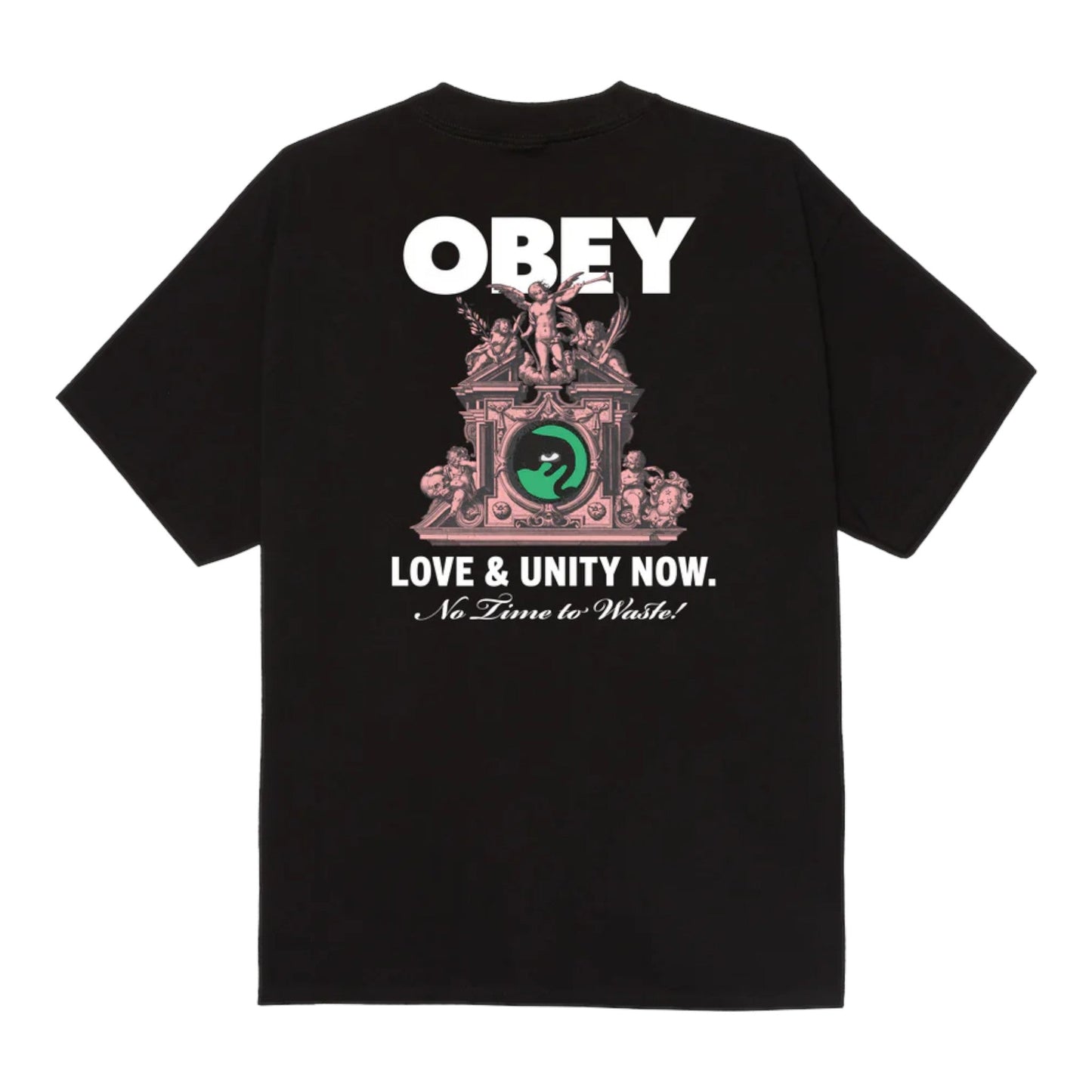 T-Shirt Obey Love & Unity Now Tee - Black - T-Shirt di Obey | Francis Concept