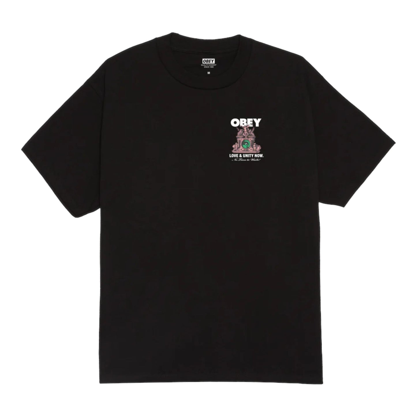T-Shirt Obey Love & Unity Now Tee - Black - T-Shirt di Obey | Francis Concept