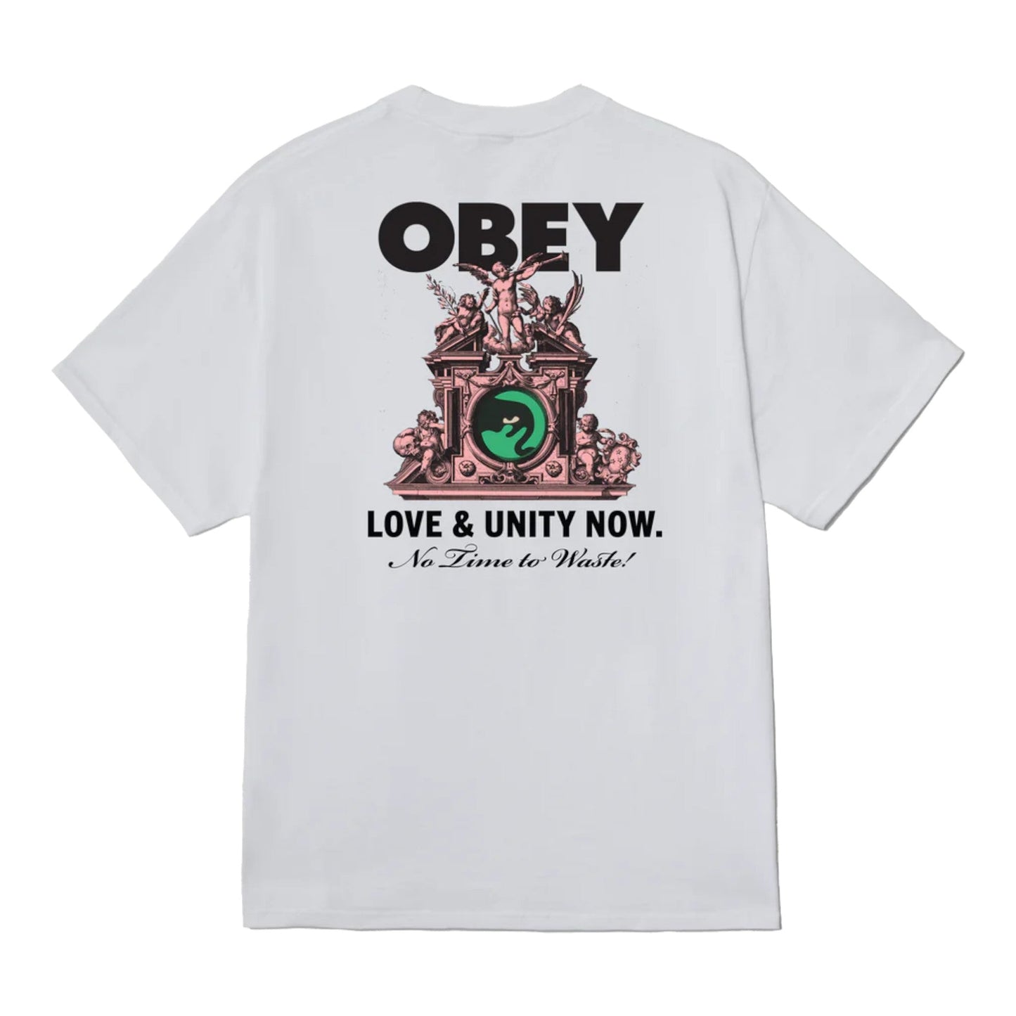 T-Shirt Obey Love & Unity Now Tee - White - T-Shirt di Obey | Francis Concept