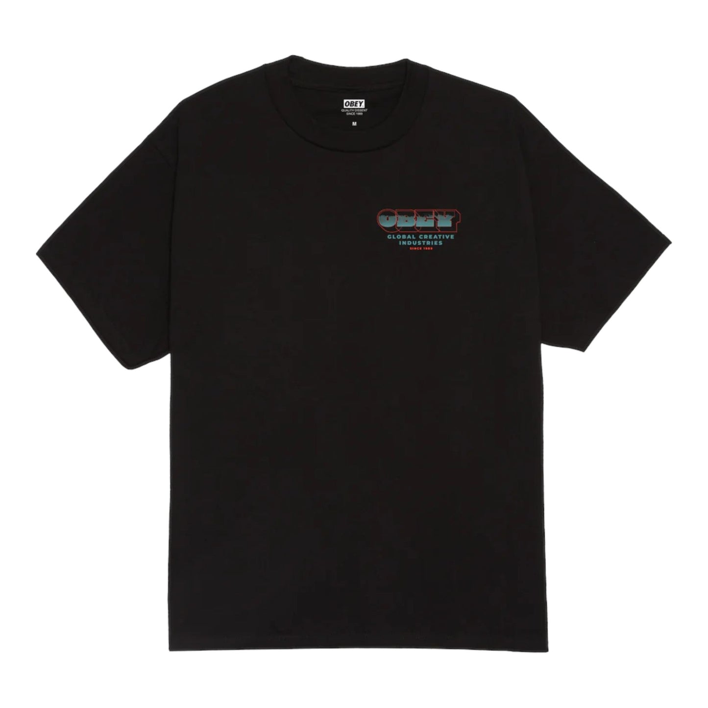 T-Shirt Obey Measure Twice Tee - Black - T-Shirt di Obey | Francis Concept