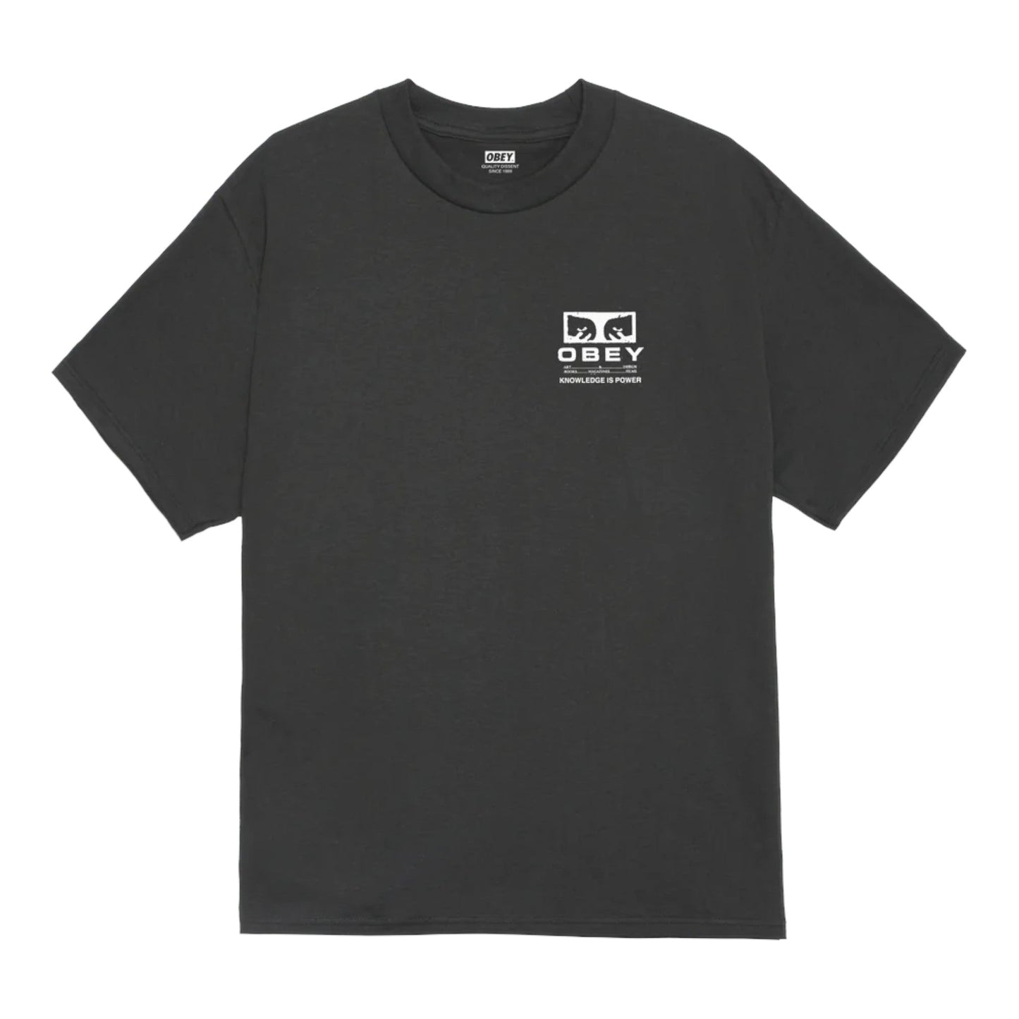 T-Shirt Obey Permission Tee - Vintage Black - T-Shirt di Obey | Francis Concept