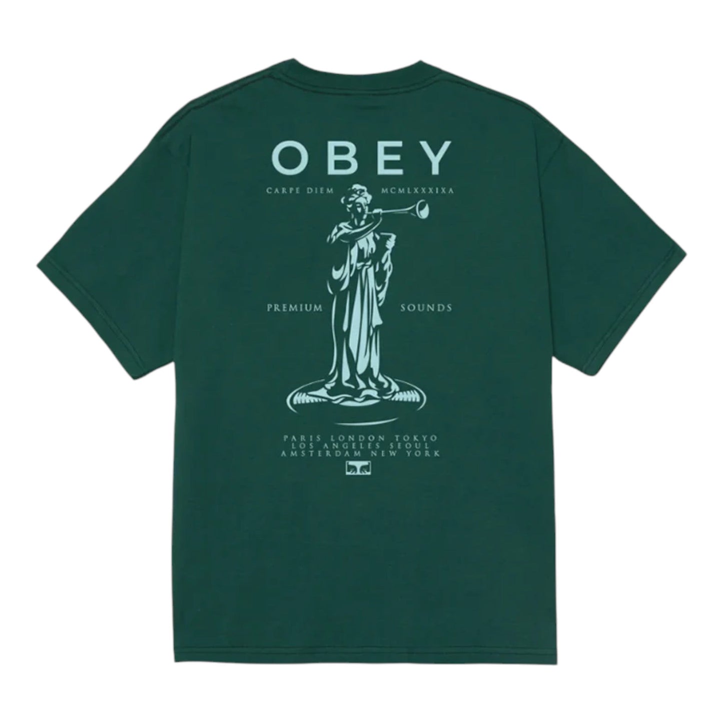 T-Shirt Obey Premium Sounds Tee - Rain Forest - T-Shirt di Obey | Francis Concept