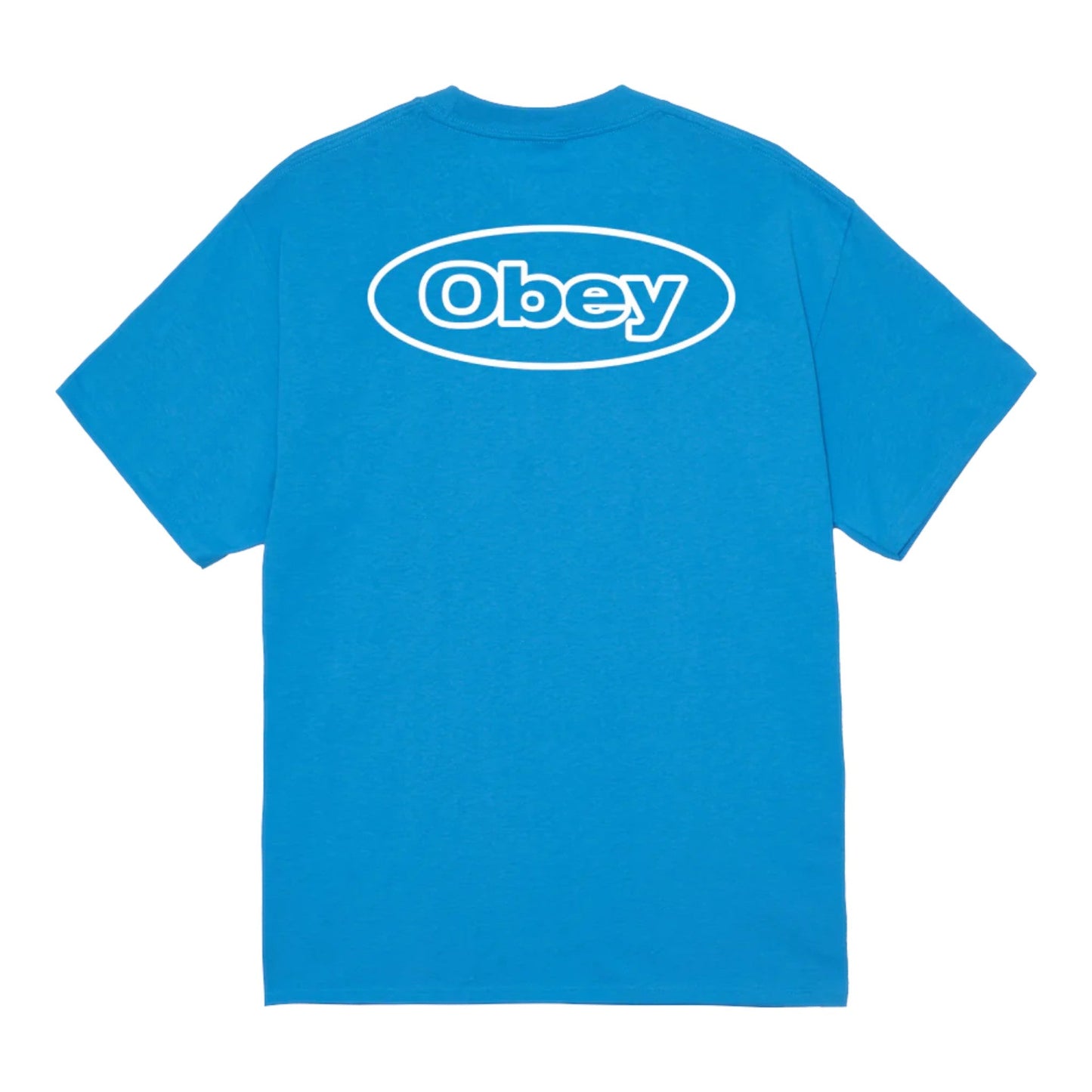T-Shirt Obey Reaction Tee - Azure Blue - T-Shirt di Obey | Francis Concept