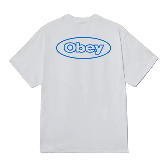 T-Shirt Obey Reaction Tee - White - T-Shirt di Obey | Francis Concept