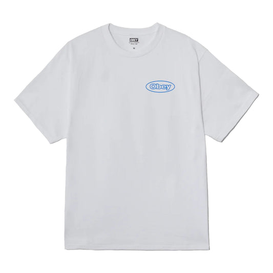 T-Shirt Obey Reaction Tee - White - T-Shirt di Obey | Francis Concept