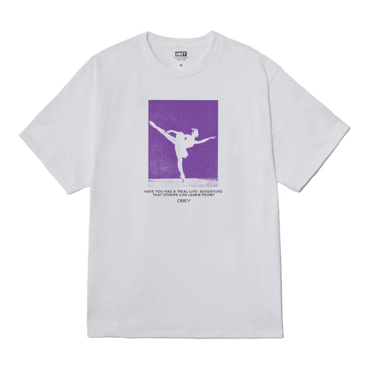 T-Shirt Obey Real Life Tee - White - T-Shirt di Obey | Francis Concept