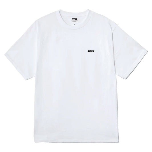 T-Shirt Obey Sky Face Tee - White-Francis Concept