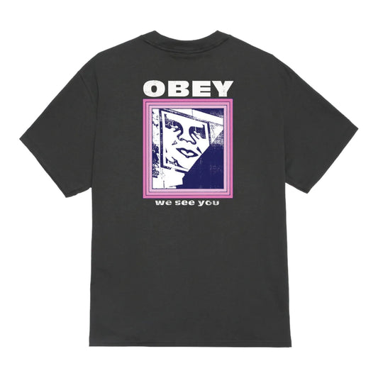 T-Shirt Obey We See You Tee - Vintage Black - T-Shirt di Obey | Francis Concept