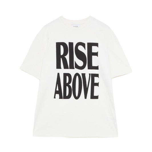 T-shirt oversize Amish Rise above MAN AMISH Jersey Pigment Off White - T-Shirt di Amish | Francis Concept
