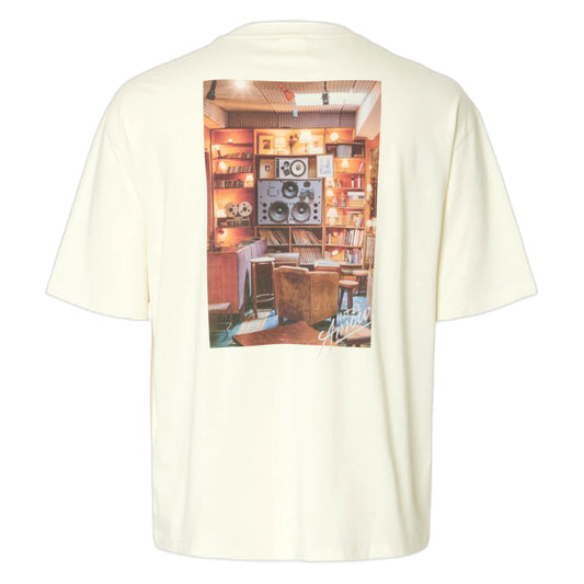 T-Shirt Selected Homme Relax Aspen SS O Neck Tee Hotel Amour - Bianco