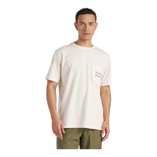 T-Shirt Universal Works Print Pocket Tee - Ecru - T-Shirt di Universal Works | Francis Concept