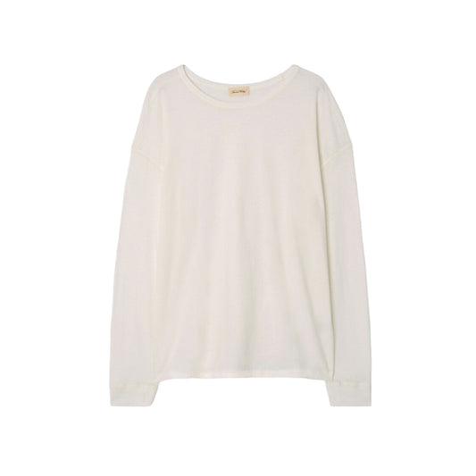 T-Shirt Uomo a manica lunga American Vintage Man Longsleeve Shirt Gamipy - Bianco - Maglieria di American Vintage | Francis Concept