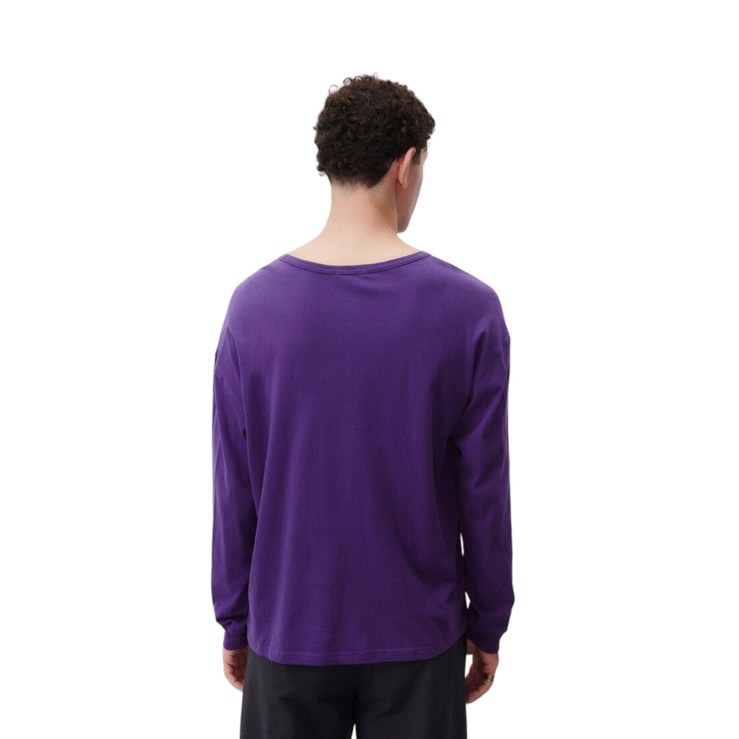 T-Shirt Uomo a manica lunga American Vintage Man Longsleeve Shirt Gamipy - Viola - Maglieria di American Vintage | Francis Concept