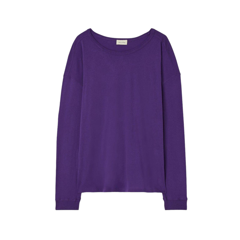 T-Shirt Uomo a manica lunga American Vintage Man Longsleeve Shirt Gamipy - Viola - Maglieria di American Vintage | Francis Concept