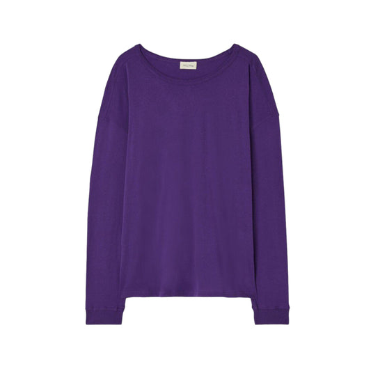 T-Shirt Uomo a manica lunga American Vintage Man Longsleeve Shirt Gamipy - Viola - Maglieria di American Vintage | Francis Concept