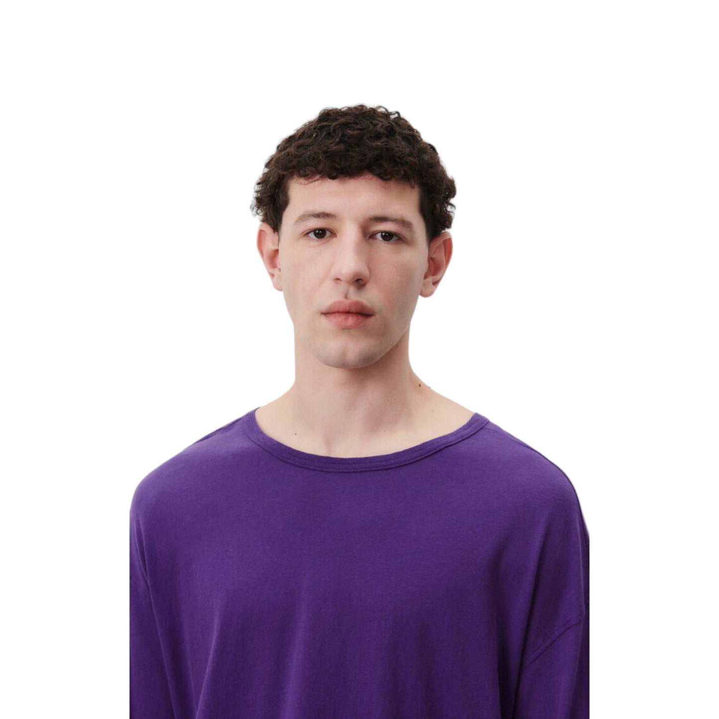T-Shirt Uomo a manica lunga American Vintage Man Longsleeve Shirt Gamipy - Viola - Maglieria di American Vintage | Francis Concept