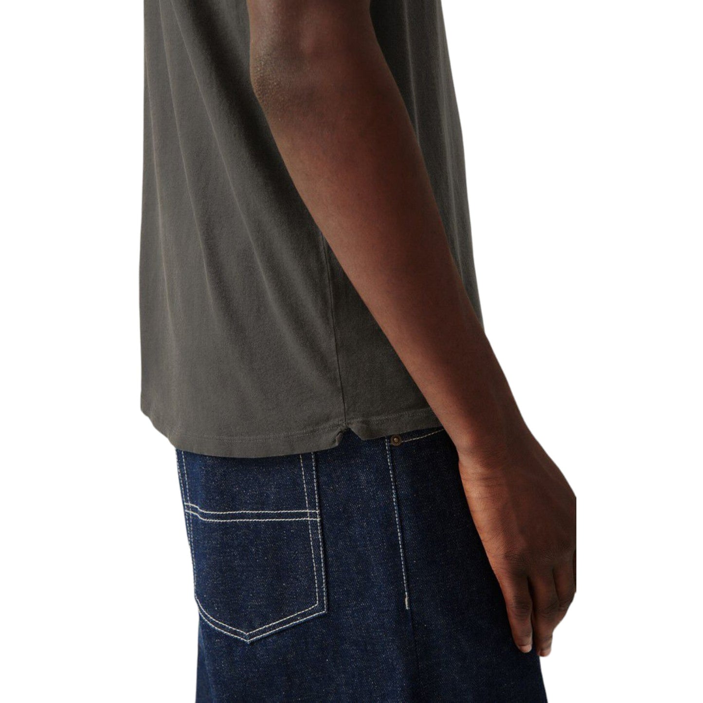 T-Shirt Uomo American Vintage Man Tee Shirt Devon - Grigio - T-Shirt di American Vintage | Francis Concept