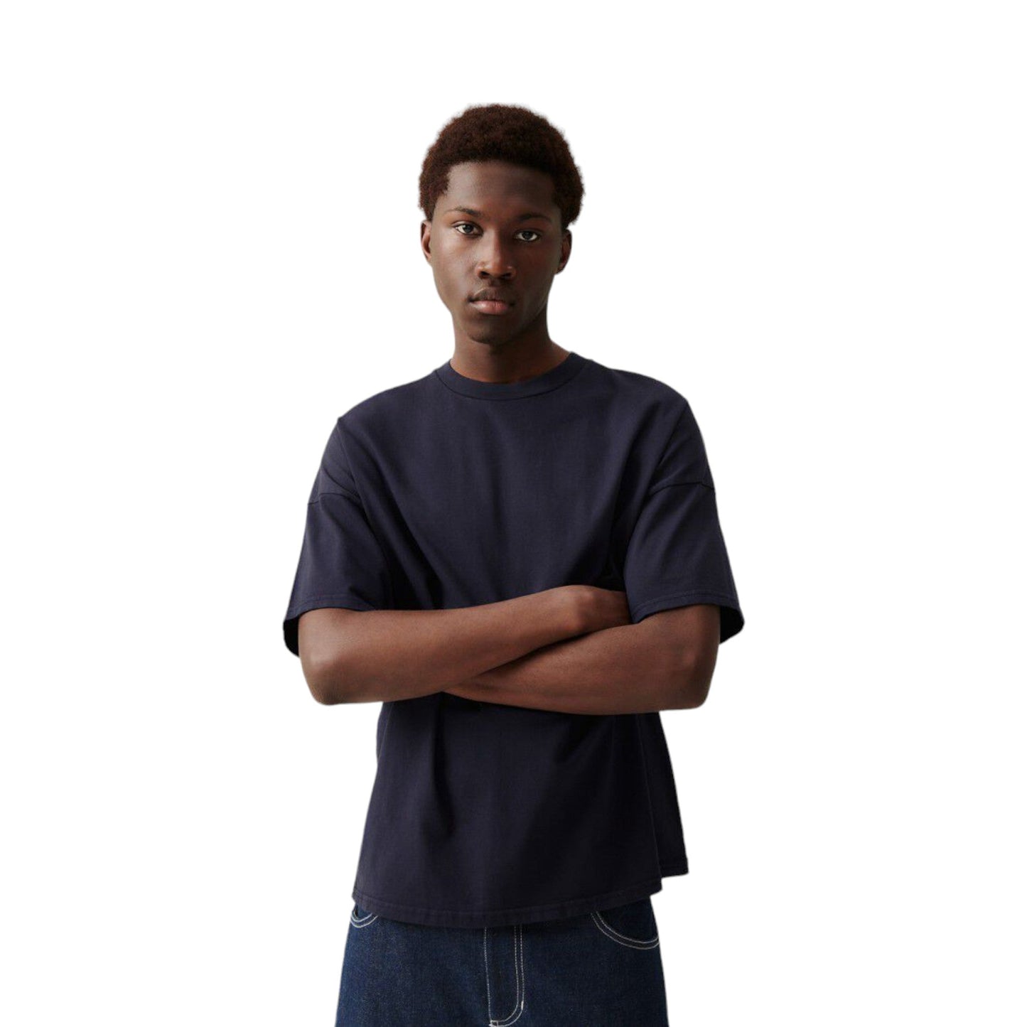 T-Shirt Uomo American Vintage Man Tee Shirt Fizavalley - Blue - T-Shirt di American Vintage | Francis Concept