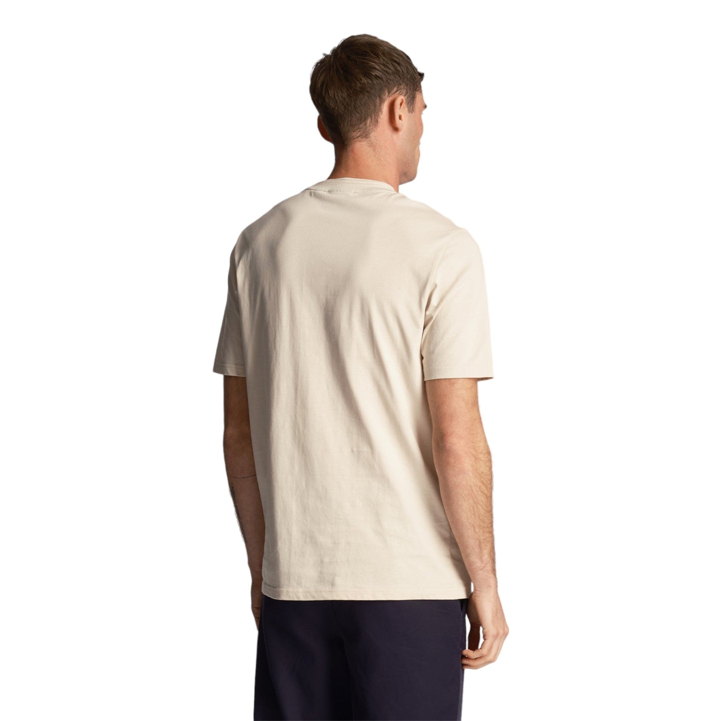 T-Shirt Uomo Lyle & Scott Rally Tipped - Beige - T-Shirt di Lyle and Scott | Francis Concept